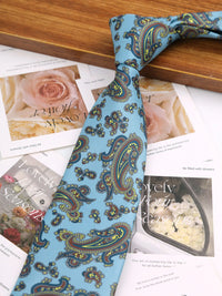 New Printing Men's Soft Thin Tie Creative Graffiti Floral Print Necktie Daily Wear Cravat Wedding Business Party Gift