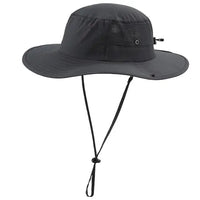 Connectyle UPF50+ Mens Sun Hat Wide Brim Adjustable Womens UV Protection Beach Bucket Hat for Fishing Hiking Snap Up Cowboy Hat