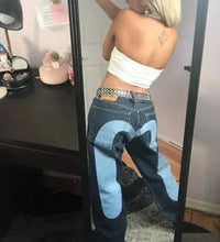 European and American hip-hop jeans men and women printing four seasons trendy trousers Gothic Y2K high street spring and summer