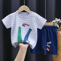 Children's Sets mother Kids Clothes Boys Girl T-shirt Shorts 2PCS Summer Cotton Short sleeve Baby Children Clothing Toddler Suit