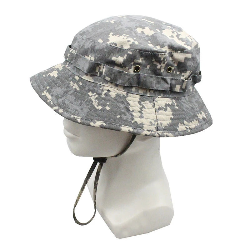 Sun Hats for Men Women Bucket Hat Boonie Hat Foldable Sunshine Protection Hiking Beach Fishing Summer Safari with Windproof Cord