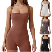 Bodycon Women Workout Seamless-Sleeveless Sport Romper For Ladies Drop Shipping