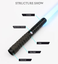 TXQSABER Lightsaber RGB Smooth Swing Heavy Dueling Metal Hilt Blaster Color Change Ghost Yoda Jedi Cosplay Toys Laser Sword
