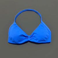 Sports Strappy Bra Yoga Underwear Women Gym Top Running Exercise Backless Bra High Support Active Wear Fitness Workout Halter