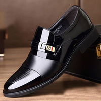 Fashion Business Dress Men Shoes Formal Slip On Dress Shoes Mens Oxfords Footwear High Quality Leather Shoes For Men Loafers