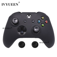 IVYUEEN Silicone Protective Skin Case for XBox One X S Controller Protector Water Transfer Printing Camouflage Cover Grips Caps