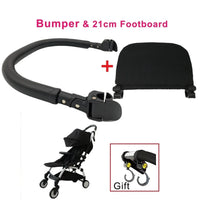 Baby Stroller Accessories Armrest PU Leather Bumper Bar Handrail Extend Footboard Compatible with Babyzen YOYO 2 YOYO 3