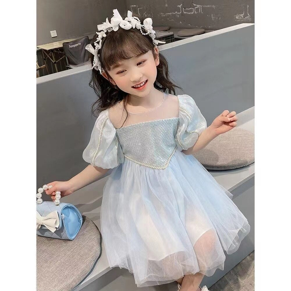 Girl Dress 2022 Summer Children Clothing Korean Clothing Girls Princess Skirt Gauze Skirt Children Birthday Party Skirt