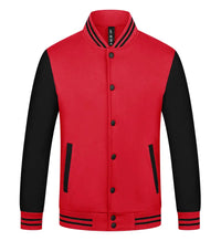 Mens Jacket Trend New Button Casual Coats Round Neck Baseball Uniform  Spring And Autumn Tide Brand Clothes Print LOGO LS-2211