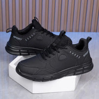 Men's Waterproof Work Shoes Lightweight Comfortable Anti Slip Shock-absorbing Sneakers Outdoor Casual Tennis Fashionable Shoes