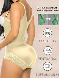 1 Pc Shapewear For Women Tummy Control Fajas Colombianas Body Shaper Zipper Open Bust Bodysuit