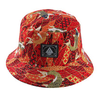 Cotton Print Bucket Hat Fisherman Hat Outdoor Travel Sun Cap Hats for Men and Women 174