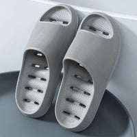 Men's Bathroom Bathing Slippers Women's New Summer Indoor Home Eva Anti-Slip Anti-Odor Couple Shower Leakage Quick-Drying Slippers for Women