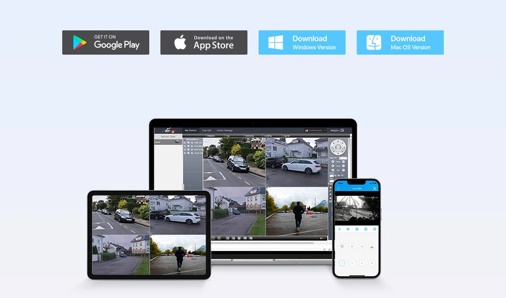 H.View 4K 5Mp 8Mp poe Cctv Security Camera System Home Video Surveillance Kit 8Ch Nvr Audio Outdoor Ip Camera xmeye app