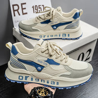 2025 spring men's new outdoor mesh sports shoes breathable comfortable soft sole casual shoes