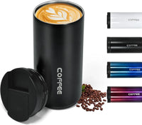 400ML Stainless Steel Coffee Cup Travel Thermal Mug Leak-Proof Thermos Bottle Tea Coffee Mug Office Business Style Thermos