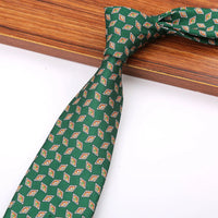 New 8CM Printing Ties For Men Necktie Paisley Floral Designer Scarf Tie For Groom Business Wedding Party
