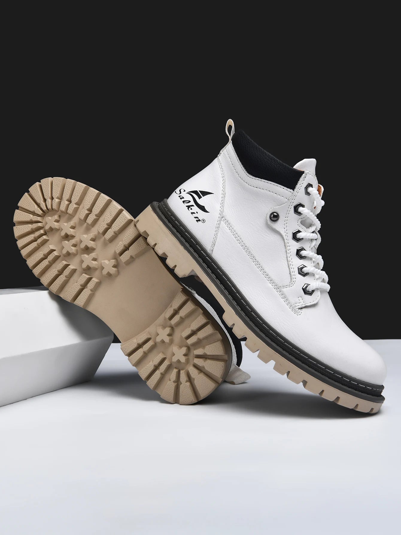 Handmade Men Boots Ankle Winter Leather Shoes Autumn Outdoor Hiking Boots Sneakers Hombres Botas High Top Footwear Anti Slip