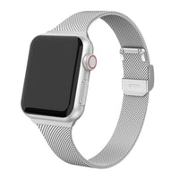 Slim strap For Apple Watch band 40mm 44mm 45mm 41mm 49mm 38mm 42mm Meatl bracelet correa iWatch serieS 3 4 5 6 se 7 8 ultra