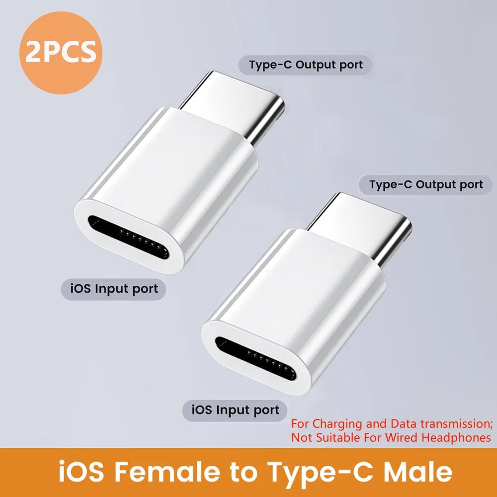 USB C to Lightning Adapter IOS Fast Charging Lightning Male to Type C Female Converter For iPhone 14 13 12 Data Transfer Adapter