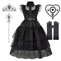 Black Dress Girls Role Playing Halloween Costume Cosplay Apparel