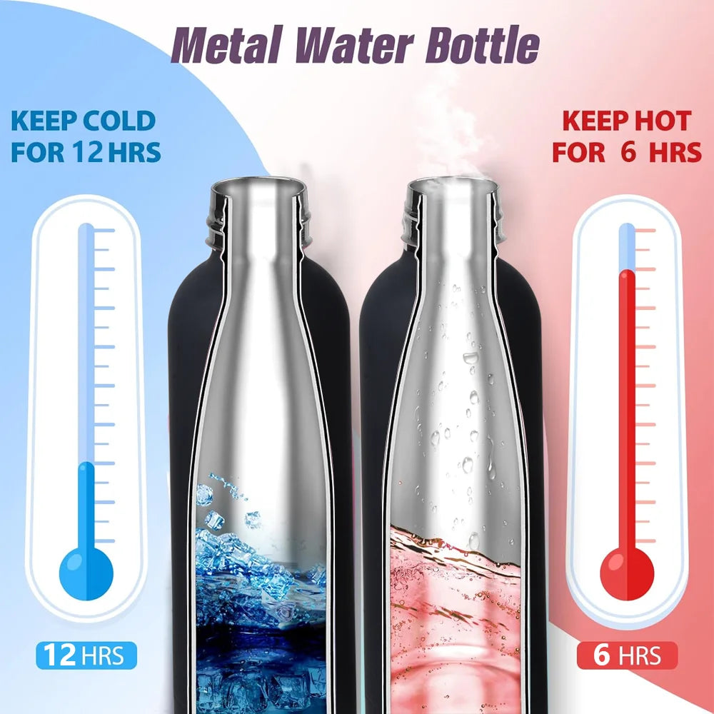 Insulated Water Bottle Coffee Cup Thermal Flask Stainless Steel Small Mouth Thermos for Hot Cold Drinks Leakproof Vacuum Flasks