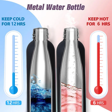 Insulated Water Bottle Coffee Cup Thermal Flask Stainless Steel Small Mouth Thermos for Hot Cold Drinks Leakproof Vacuum Flasks