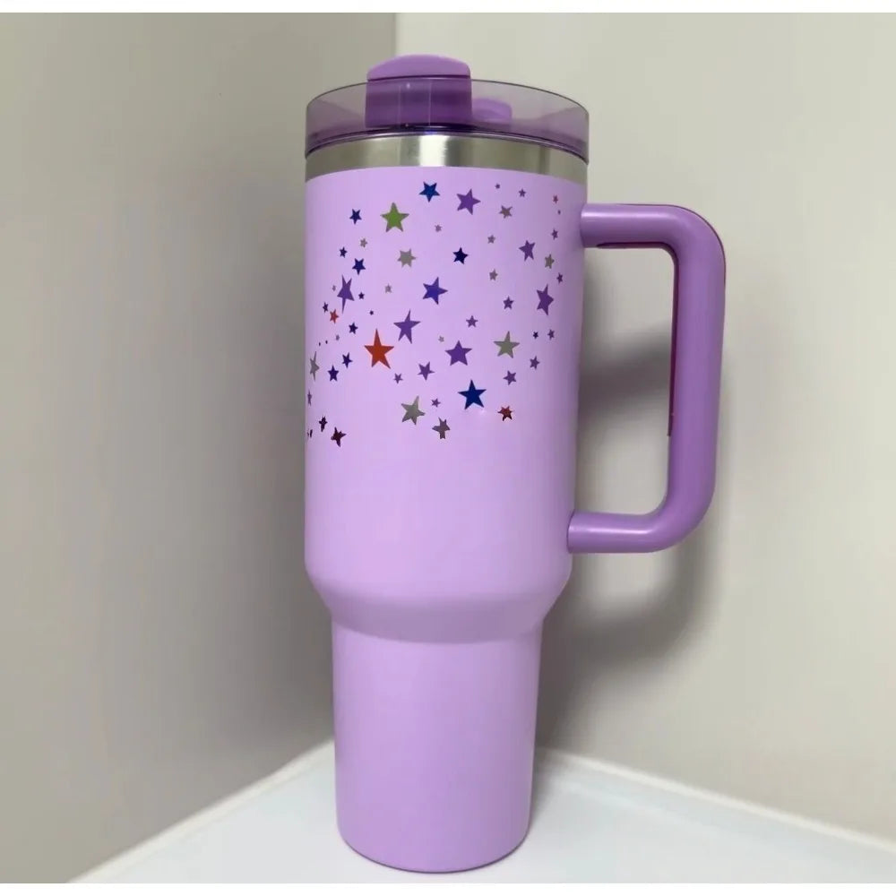 40oz 304 Stainless Steel Insulated Water Bottle Thermal Coffee Car Cup Cold Hot Mugs Vacuum Flask With Straw