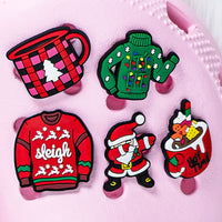 1pcs Christmas Croc Charms Accessories Sneakers Gingerbread Man Shoes