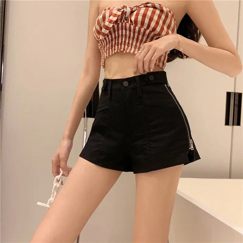 Denim Shorts for Women Summer Loose 2025 New Wide-leg Hot Girl Internet Celebrity Super Hot Thin Straight High Waist to Make