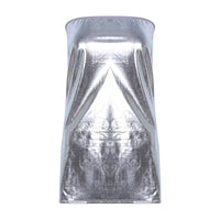 Sexy Dresses Women PU Solid Color Dress Clubwear Imitation Leather Chest Wrap Dress Slieeveless Short Skirt For Ladies