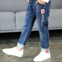 DIIMUU Kids Skinny Jeans Boys Denim Clothing Bottoms Casual Trousers Children Clothes Pants Infant Toddler Garments Jean