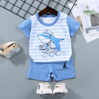 Children's Sets mother Kids Clothes Boys Girl T-shirt Shorts 2PCS Summer Cotton Short sleeve Baby Children Clothing Toddler Suit