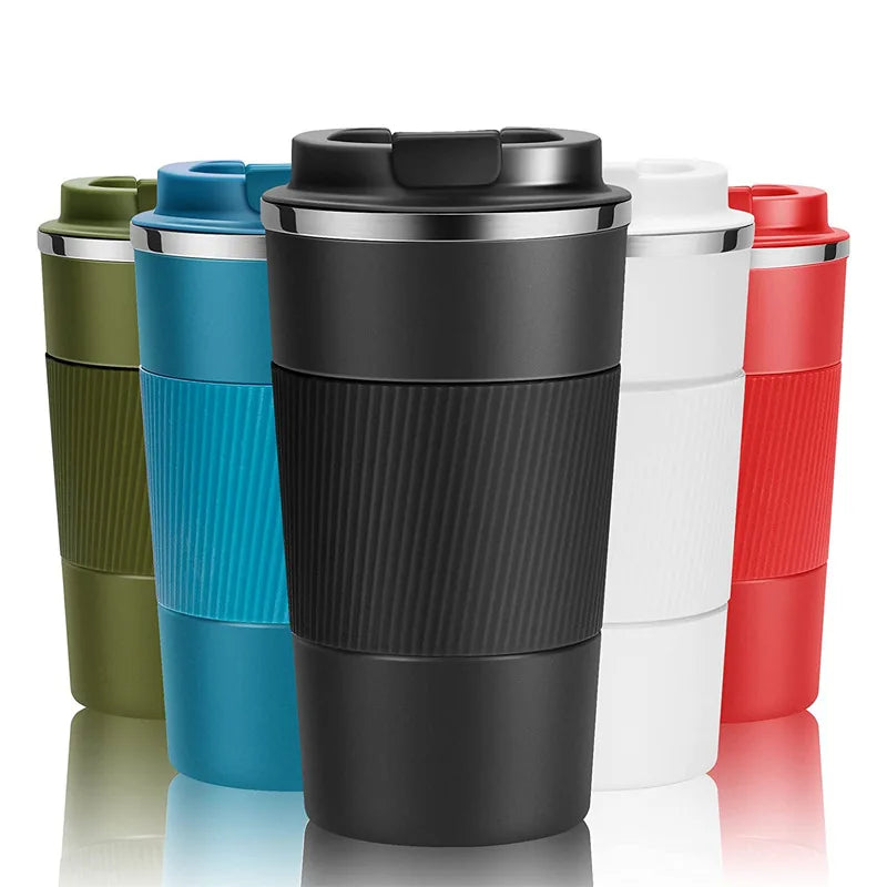 380ML/510ML Stainless Steel Coffee Cup Insulated Bottle Vacuum Flask with Lid Keep Drinks Hot or Cold Office Home Thermal Mug
