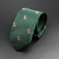 New Design Wedding Men Tie Green Wine Red Paisley Flower Animal Neckties Men Business Dropshipping Groom Collar Accessories Gift