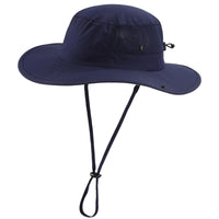Connectyle UPF50+ Mens Sun Hat Wide Brim Adjustable Womens UV Protection Beach Bucket Hat for Fishing Hiking Snap Up Cowboy Hat