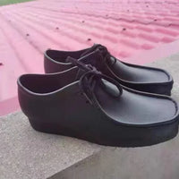 Careaymade-Hot Vintage Genuine Leather Casual big size Women's Shoes Lace-up Smoke Rubber sole Shoes Low Top Fashion Men's Shoes