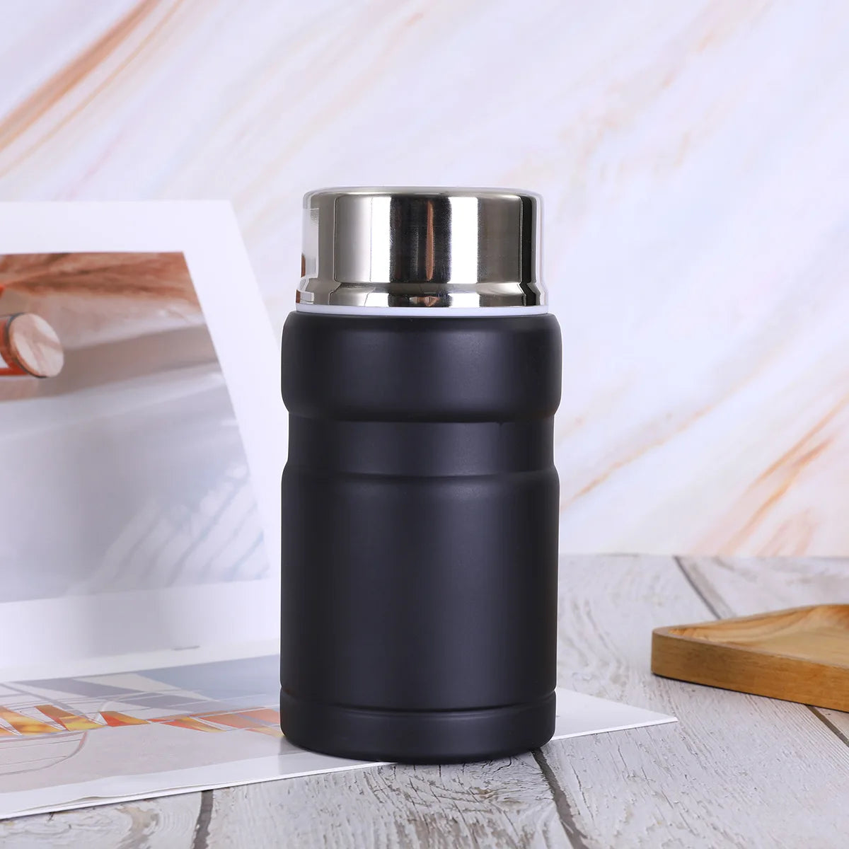 304 Stainless Steel Stew Beaker, Large Capacity Insulated Cup, Portable Student Office Worker Insulated Lunch Box.