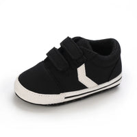Newborn Baby Boys Girls Classic Sports Sneakers Canvas First Walkers Soft Sole Anti-Slip Comfortable Infant Toddler Shoes
