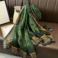 Spring Scarf Women's Luxury Design Polyester Material Smooth Scarf Soft Shawl Beach