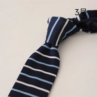2025 New Striped Blue Neckties For Men Casual 6CM Narrow Ties Creative White Dots Neck Tie Wedding Party Accessories Cravat Gift