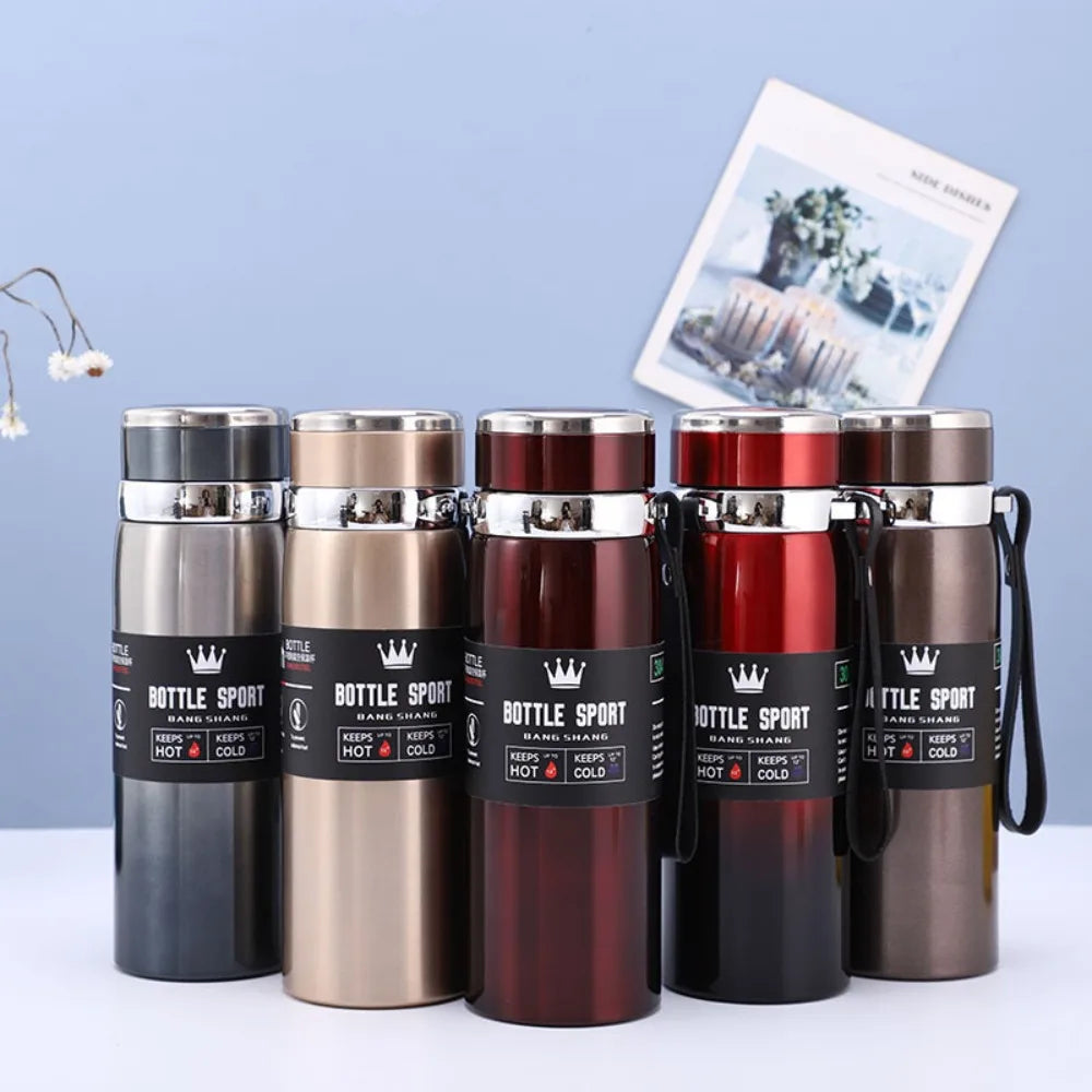 316 Stainless Steel Insulated Cup with Straps, Popular Outdoor Sports and Home Gift Customized Insulated Water Bottle