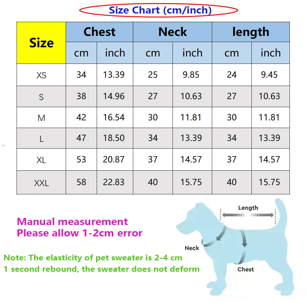 Designer Dog Clothes Fashion Luxury Pet Sweater French Bulldog High Elastic Autumn and Winter Warm Cat and Dogs Clothing