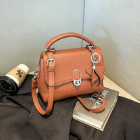 Ladies Vintage Crossbody Bag Small Pu Leather Handbag Retro Design Everyday Shopping Dating Commute Bag