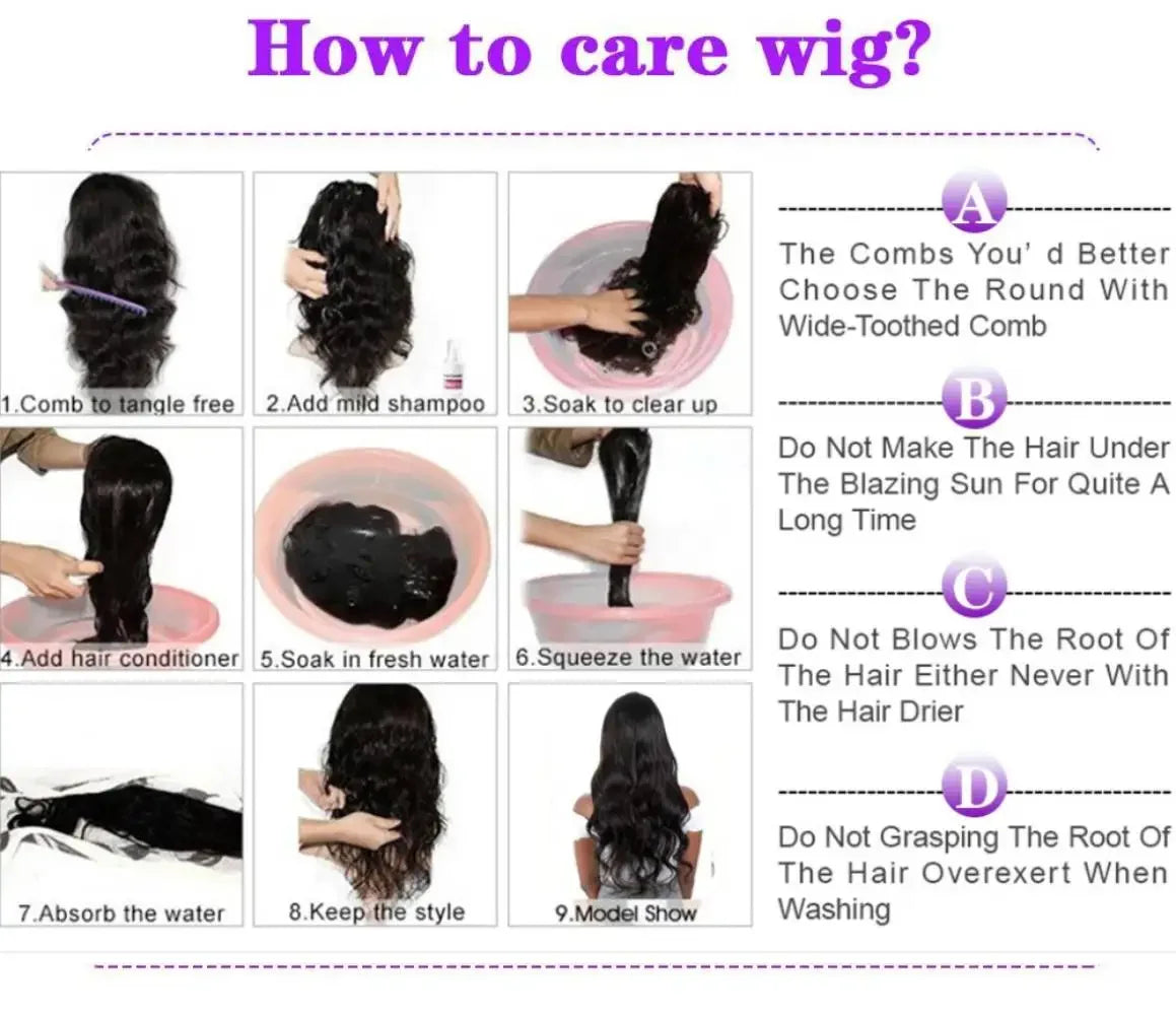 Pre Plucked Body Wave Hair Wig 16-36 Inch 100% Human Hair Wig V Part Machine Made Wigs 180 200 Density For Women