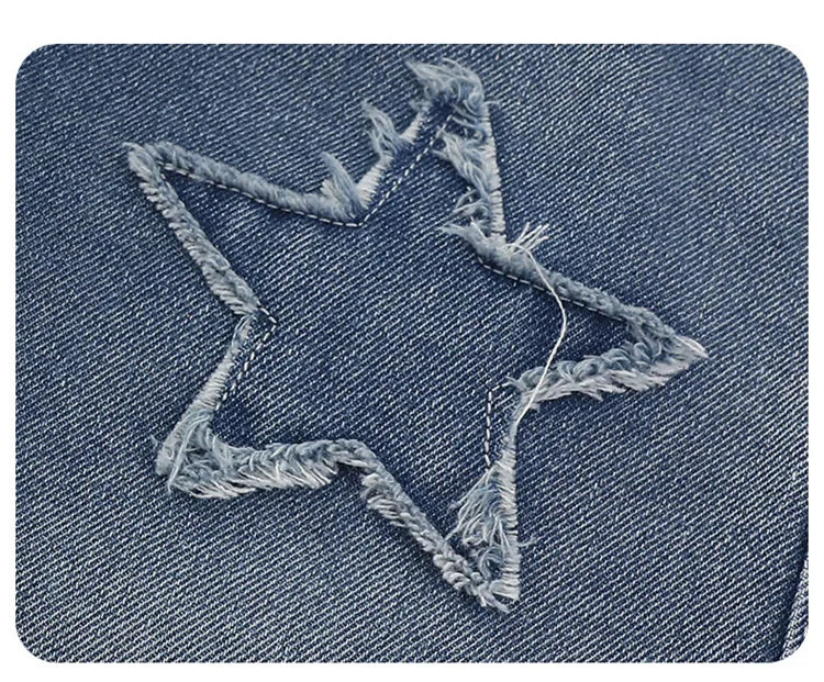 Girls Jeans 2025 Spring Autumn New Fashion Star Pattern Casual Denim Pants School Kids Trendy Teenage Children's Trousers 5-14T