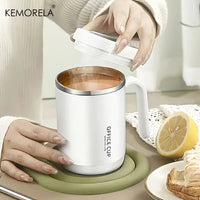 Insulated Stainless Steel Tumbler 17oz - Large Capacity Travel Mug with Lid & Straw,304 Vacuum Cup for Hot/Iced Coffee Leakproof