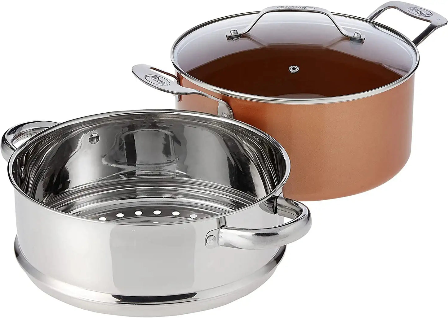 10Pc Pots and Pans Set Nonstick Cookware Set Copper