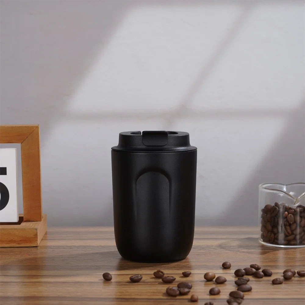 Insulated Water Bottle Thermal Coffee Travel Mug Tumbler Cup Stainless Steel Vacuum Insulated Thermos Flasks Leakproof Drinkware