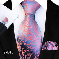 Flower Dot Ties For Men Luxury 8cm Wide Floral Wed Necktie Pocket Square Cufflinks Set Fashion For Men Party Wedding Gift